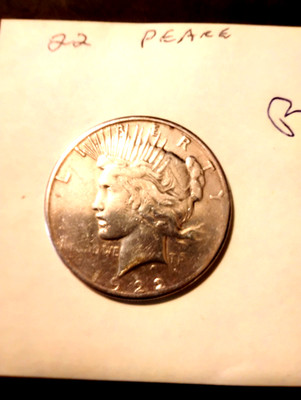 Rare 1922 Peace Dollar in very good shape had since 50's