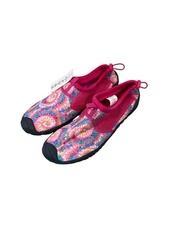 Lands End Water Shoes Hot Pink Tie Dye Pool Vacation Beach Shoes Womens 9B