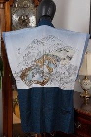 DEAR VANILLA JAPANESE HAORI JACKET MEN'S KIMONO AUTHENTIC JAPAN GENUINE VINTAGE