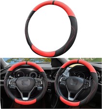 Car Steering Wheel Cover, 15 Inches Microfiber Leather Non-Slip Vehicle Stee