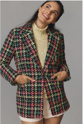 Avec Les Filles Women s Jacket/Blazer Neon Pink/Yellow/Black [XS] Anthropologie