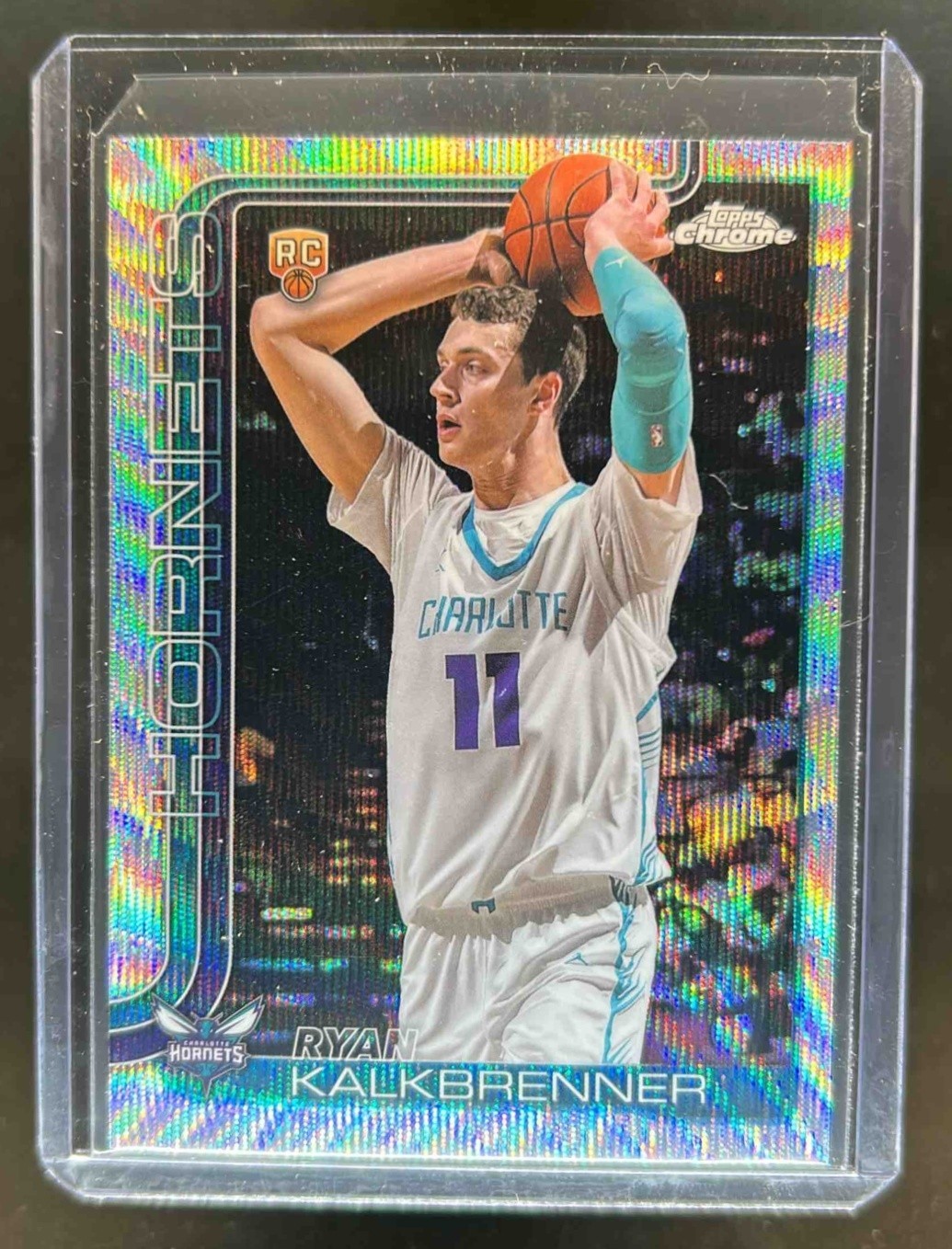 2025-26 Topps Chrome Ryan Kalkbrenner RC Wave Refractor #284 Hornets