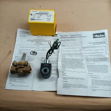 PARKER 08F23C2140A3F4C80 GOLD RING COMPLETE VALVE 1/2" NPT ORIFICE 5/8" 24 VDC