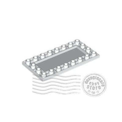 1x LEGO 83496 Tile Modified Inverted 4x8 White | 6430426 | eBay