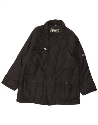 GIANFRANCO FERRE Herren Windbreaker Jacke UK 40 Large Schwarz Polyamid DE01