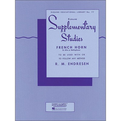 Hal Leonard Rubank Supplementary Studies French Horn, E Flat Alto Or Mellophone