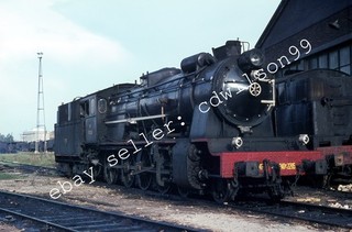 35mm Spain Railway Slide RENFE No. 240F 2295 4 8 0 Locomotive 1968 [S916]