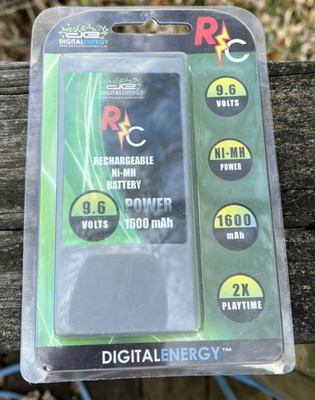 Digital Energy 9.6 V 1600 MAh Rechargeable Battery For RC ''New Factory Sealed''
