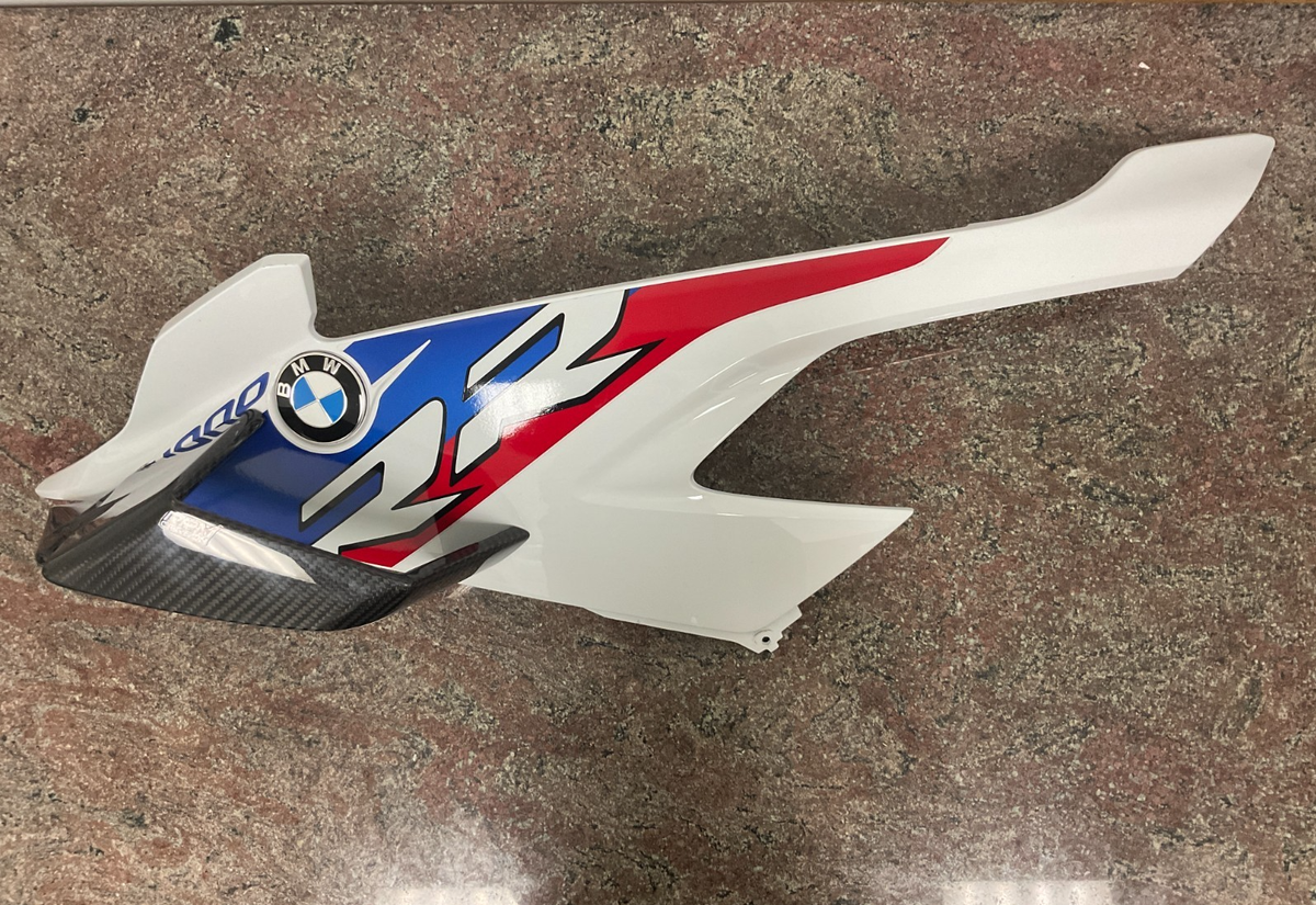 19-2025 BMW S1000RR Left Mid Upper Fairing OEM 46638569785 w/ RPM