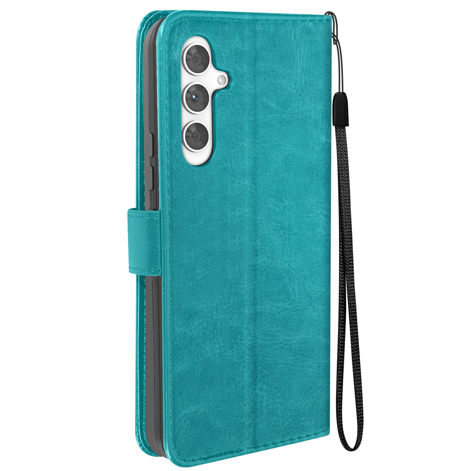Coque Galaxy A54 5G portefeuille à rabat avec dragonne amovible