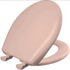 Bemis Sedile WC Colori Classici Chiusura Lenta, Cerniere Facile da Pulire Rosa Veneziano