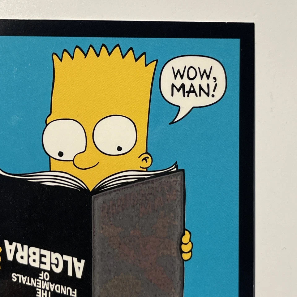 1994 Skybox The Simpsons Series II Disappearing Ink Bart Simpson Insert Card#D4 - Image 3 of 4