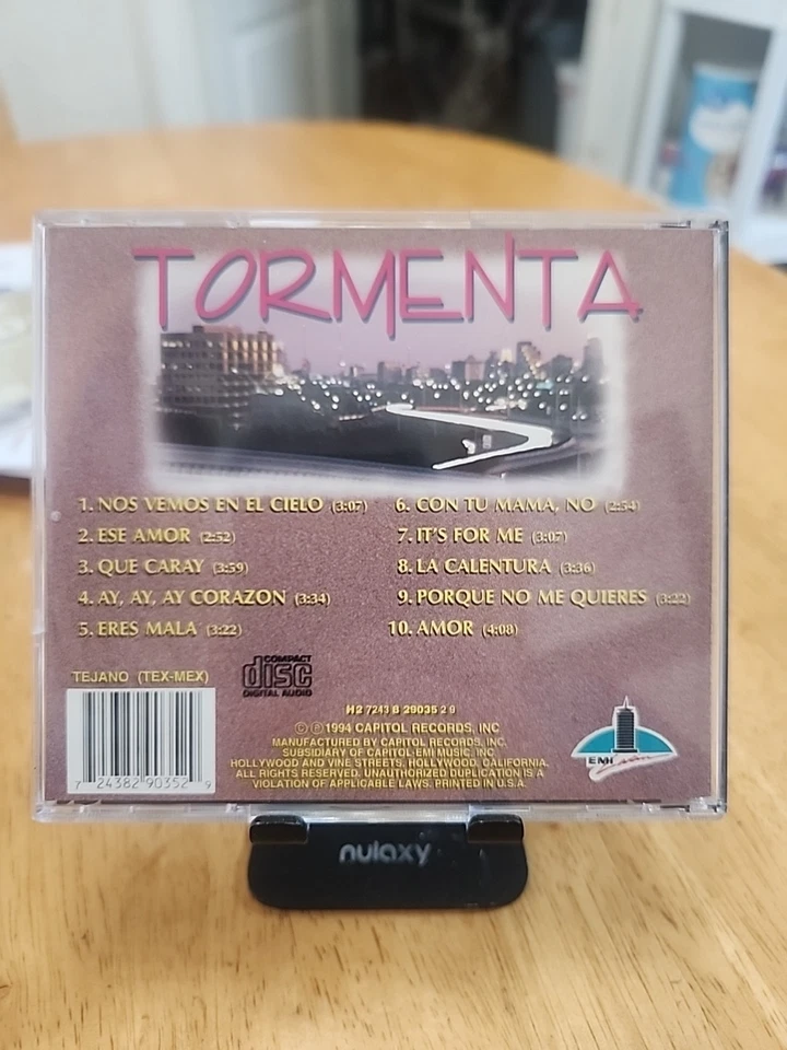 TORMENTA - NOS VEMOS EN EL CIELO CD 1994 CAPITOL RECORDS Tex-Mex Tejano Foto 3 de 4