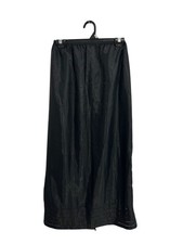 One Size Black Full Length Underskirt Slip Elastic Waist Noir Aesthetic