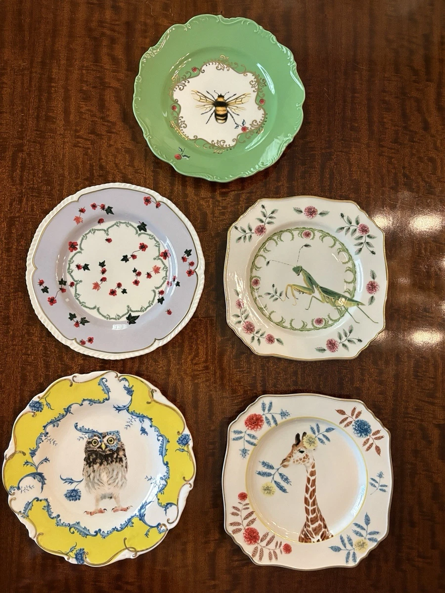 Anthropologie Lou Rota Nature Table Dessert Plate - Set of 5 | eBay