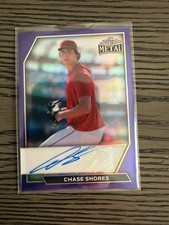 2026 Leaf Metal Baseball Chase Shores Purple  Auto 7/7 LAA