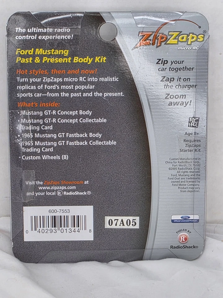 ZipZap Micro RC Ford Mustang Past and Present - Image 2 of 2