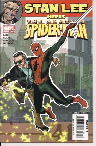 Stan Lee Meets  Spider-Man 1 Marvel Comics 2006 Amazing Fantasy 15 Homage Cover