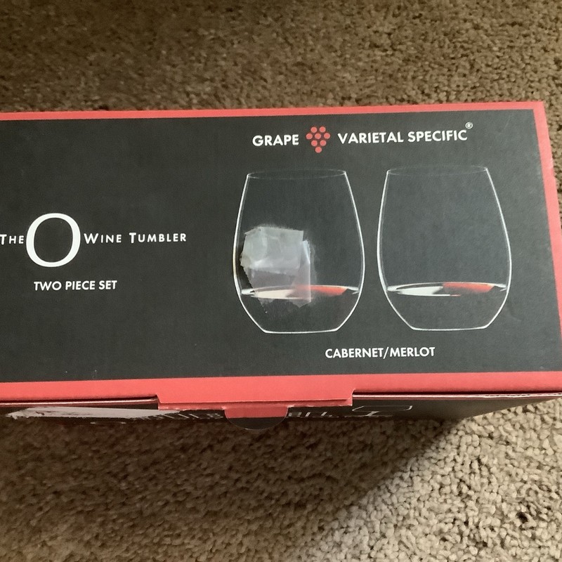 Riedel Cabernet/Merlot Tumblers Stemless Wine Glasses-2 Pack