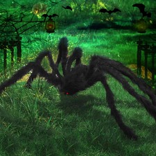 49" Spider Halloween Decor Haunted House Prop Indoor Outdoor Giant Scary Party