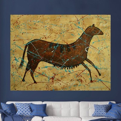 Jackson Pollock Original ￼Giant Canvas Painting 81 X62  (6 Foot 9 inch) Abstract