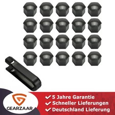 20 Radmutter Radschrauben SW17 Kappen Abdeckungen SCHWARZ GLANZ + ABZIEHER 20 Radmutter Radschrauben SW17 Kappen Abdeckungen SCHWARZ GLANZ + ABZIEHER
