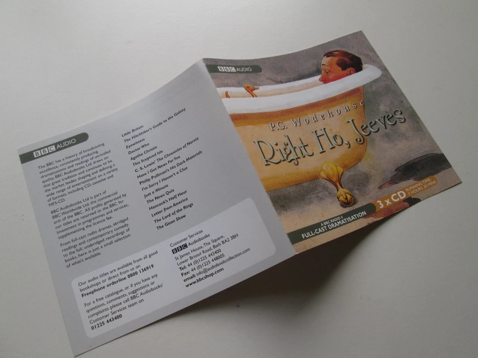 P. G. Wodehouse 3CD BBC Box - Right Ho, Jeeves - Michael Hordern Richard Briers - Image 4 of 4