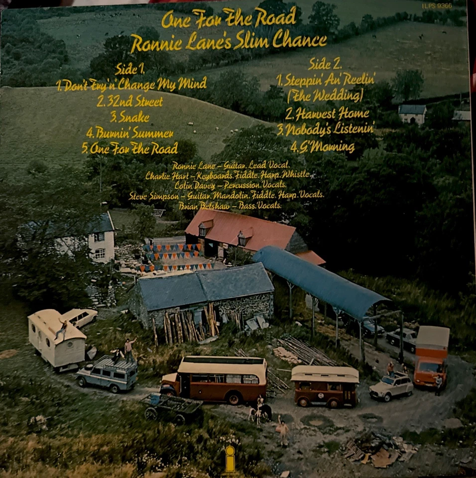 Ronnie Lane's Slim Chance One For The Road LP w Inner UK 1976 Island NM Foto 2 de 4