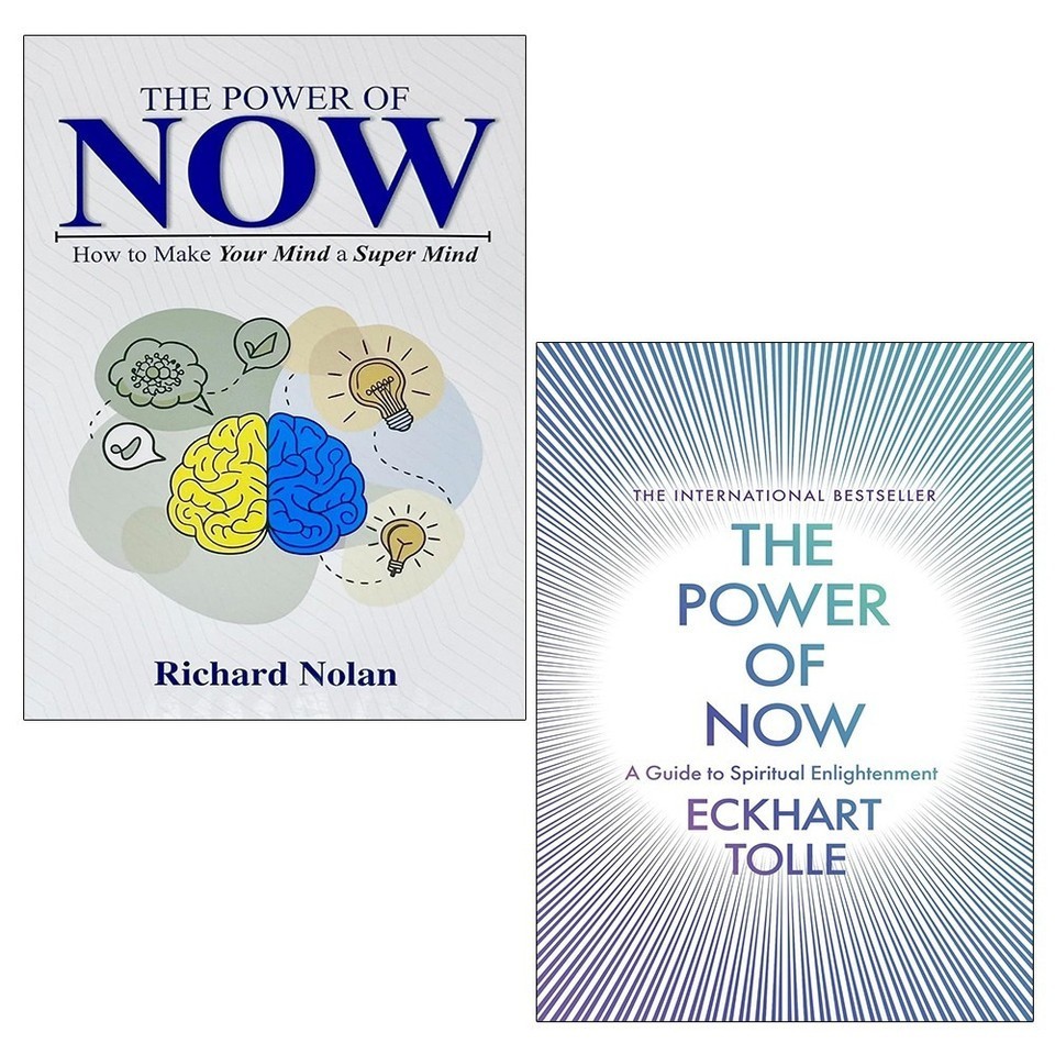 Power of Now Global Phenomenon Eckhart Tolle 2 Books Set Richard Nolan