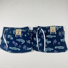 2 Chubbies Swim Trunk Mens 2XL Blue The Neon Glades Alligator Palm 7" Mesh Lined