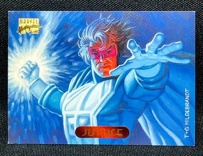 1994 Fleer Marvel Masterpieces - JUSTICE #61 - Marvel Comics Trading Card