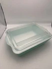 Vintage Pyrex 503 Aqua Blue Refrigerator Dish w Lid 1.5 Qt USA Glass