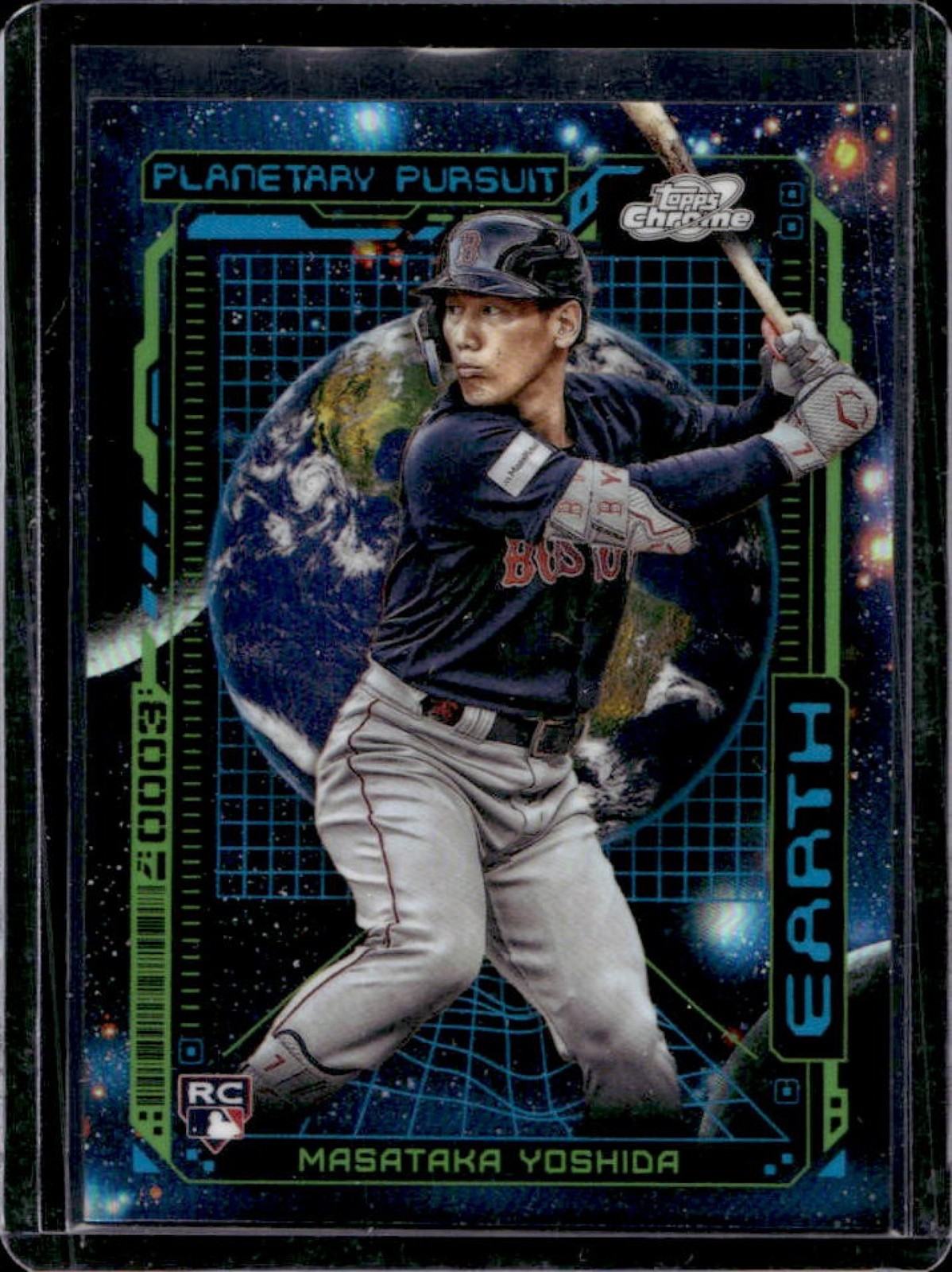 2023 Topps Cosmic Chrome Masataka Yoshida Planetary Pursuit RC SP Earth #PPE-3