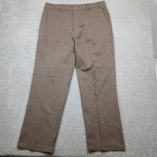 Vintage Levi's Action Slacks Men's 40x32 Brown Dacron Polyester Dress Pants