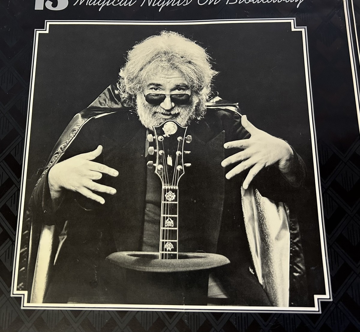 JERRY GARCIA 1987 Concert Poster NYC Grateful Dead LUNT-FONTANNE