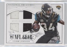 2014 National Treasures Rookie NFL Gear Materials Quad 7/99 Storm Johnson 4m6