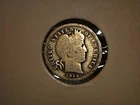 1914 P... Barber Dime.... nice hole filler...532