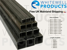 Mild Steel Box Section | 20–40mm Sizes | 500–3000mm Lengths | Free Shipping