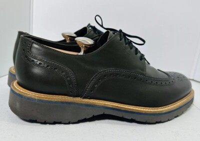 SALVATORE FERRAGAMO OXFORD LACE UP DRESS MENS SHOES Green  display picture 3