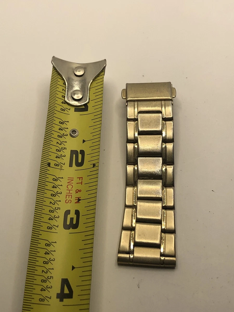 Fossil Watch Parts Partial Band 20mm W Clasp Gold Tone Links GY243