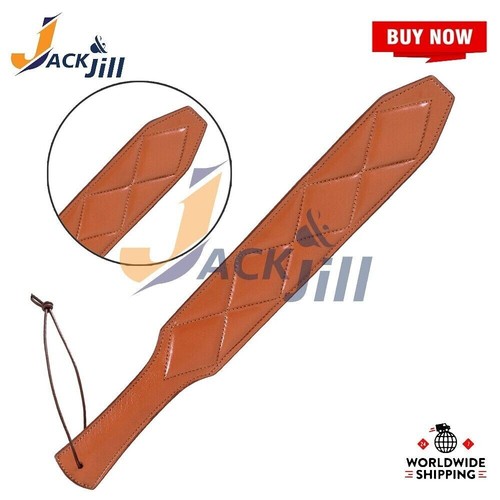 Riding Crop Equestrian Leather Slapper Paddle Spanking flog Whip Soft ...