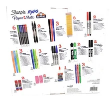 School Supplies Variety Pack,Paper Mate, Elmer’s, Permanent Mark,Glue,40 Count