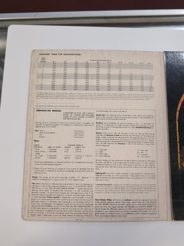 AD&D Dungeon Masters Screen (1979 Version) Vintage TSR #9024 - Picture 3 of 7