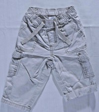 Gymboree Boys sz 12-18M Khaki Pants 100 Cotton Elastic Waist