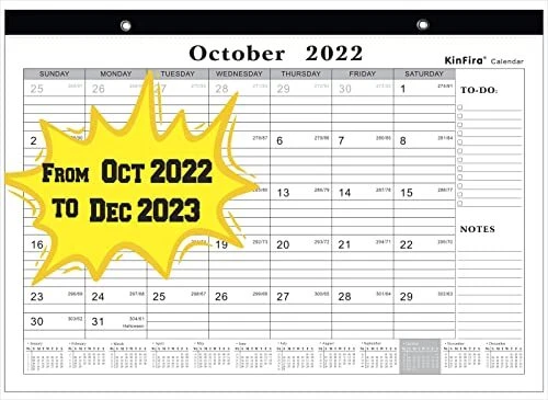 Large Desk Calendar 2022-2023 17 x 12 Inch - Monthly Desktop Calendar From  Ju... | eBay