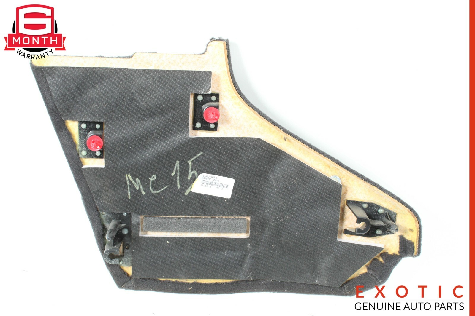 15-17 McLaren 650S Front Right Passenger Interior Carpet Trim Panel Cover OEM