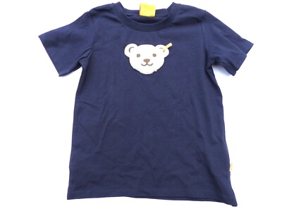 Steiff cyber yellow shirt, dark blue with squeak size 116