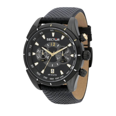 SECTOR+330 SERIES+BLACK+CHRONGRAPH+R3271794012+FULL SET+NEU/NEW