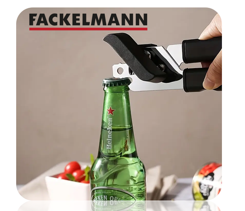Fracklemann Multi Function Can Opener with Built in Bottle Cap Remover, 18cm - Picture 4 of 6