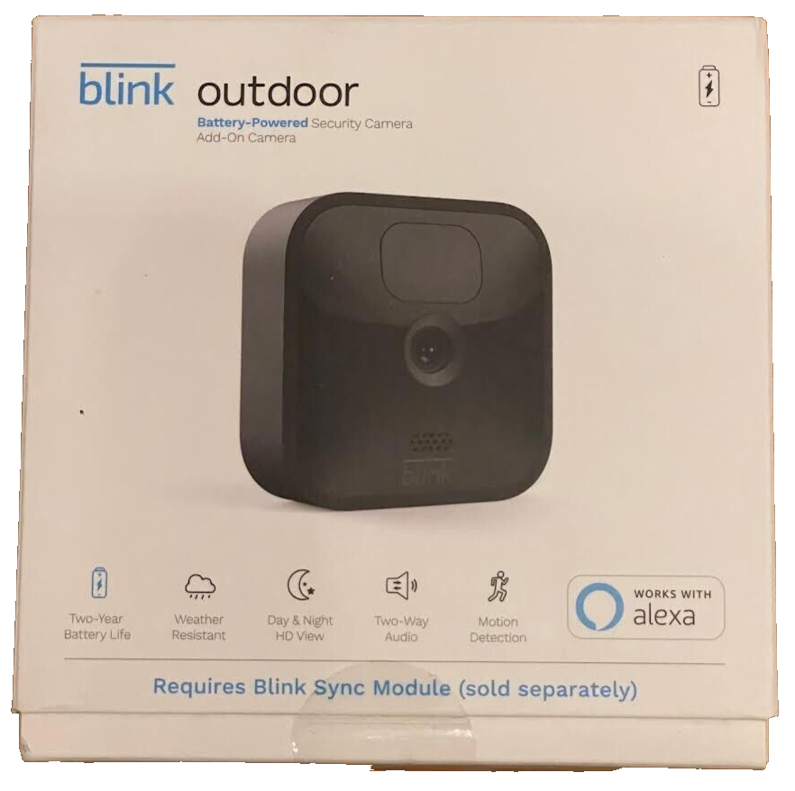 NEW Blink Outdoor 3rd Gen Add-On Home Security Camera HD Video